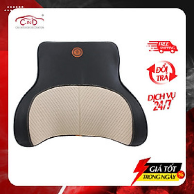 Tựa Lưng Massage CIND TK008B Màu Đen Kem