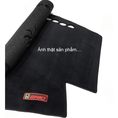 Thảm Taplo Nhung Lông Cừu Xe Kia SONET 2021 2022 2023 Màu Đen Đế Có Chống Trượt, chuẩn form xe