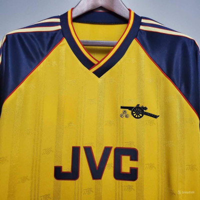 Áo Bóng Đá Retro Arsenal 1988 - Sân Khách bản cao cấp vải Cotton Polyester