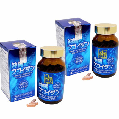 Combo 2 Hộp Okinawa Fucoidan Kanehide Bio Của Nhật Bản (180 Viên x2) Phòng Và Hỗ Trợ Ức Chế Tăng Trưởng Tế Bào Ung Thư, Tăng Cường Hệ Miễn Dịch Cho Cơ Thể, Kéo Dài Tuổi Thọ