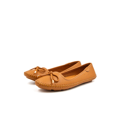 Giày Búp Bê Nữ Da Microfiber Đính Nơ Siêu Nhẹ Tomoyo TMW32202