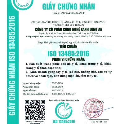 Khẩu trang y tế CAEMEDI 4 lớp Xanh cao cấp, kháng khuẩn, lọc bụi bẩn đạt chuẩn BFE, FDA xuất khẩu Châu Âu - Hộp 50 cái