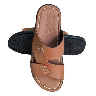 Dép Nam Quai Ngang Da Bò Thật TiTi ĐÔ Cao Cấp DNA2219