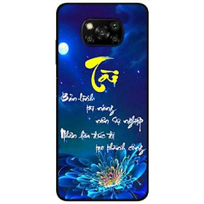 Ốp lưng dành cho Xiaomi Poco X3 mẫu Thư Pháp Tài Vàng