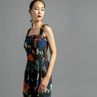 Jumpsuit Áo Liền Quần Thời trang thiết kế Hity DRE096 Đồ Bay Dài (In Hoa)