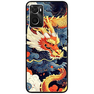 Ốp lưng cho Oppo A36 - A60 4G - A74 - A76 - Oppo A95 4G - A96 4G - Rồng Xanh Cam - Hàng Chính Hãng