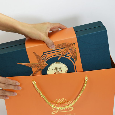 Yến sào Nàng Yến | Set quà cao cấp Hy Vọng  - Khang (bao gồm tổ yến cùng nguyên liệu chọn lọc đi kèm) | Bộ quà tặng chăm sóc sức khỏe sang trọng và tiện lợi