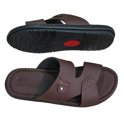 Dép Nam Quai Ngang Da Bò Thật TiTi ĐÔ Cao Cấp DNA2219