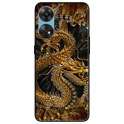 Ốp lưng dành cho Oppo Reno 8T 4G - Reno 8T 5G - Reno 10 5G - Reno 10 Pro 5G - Rồng Nền Đenn - Hàng Chính Hãng