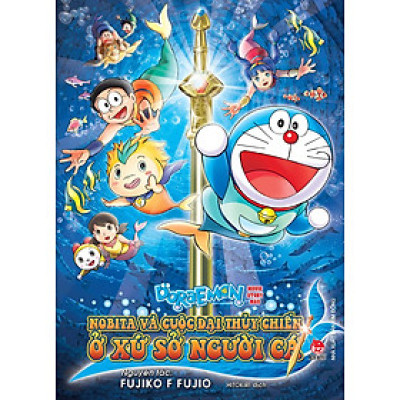 Sách - Doraemon movie story màu: Nobita và cuộc đại chiến xứ sở người cá