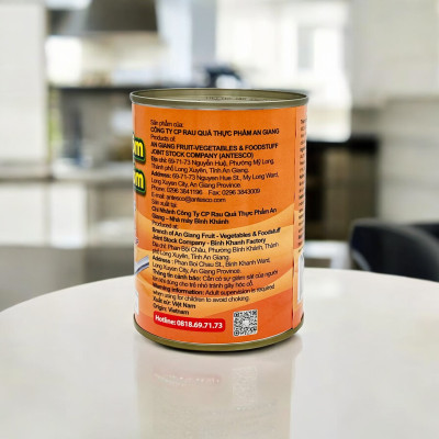 Chôm chôm nhân khớm nước đường (565gr) - Chôm chôm đóng hộp - Chôm chôm đóng lon - Nước trái cây giải khát - Thương hiệu Antesco