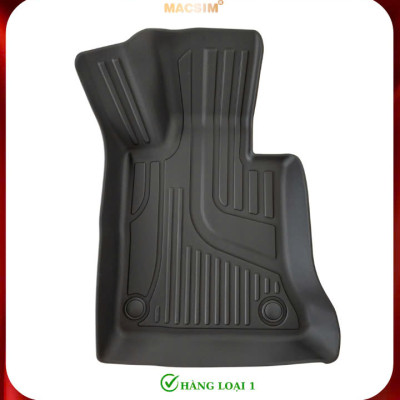 Thảm lót sàn xe ô tô Mercedes GLK 2008-2015 (sd) Nhãn hiệu Macsim chất liệu nhựa TPE cao cấp màu đen