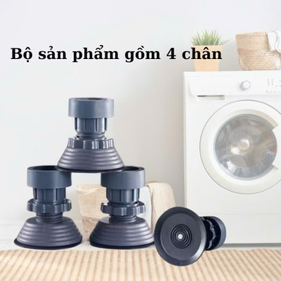 Bộ 4 Chân Chống Rung Kê Máy Giặt, Chân Kê Máy Giặt Tủ Lạnh Cao Cấp – Tiện Lợi, Dễ Dàng Vệ Sinh - HÀNG CHÍNH HÃNG MINIIN
