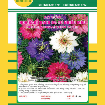 Hạt giống hoa Bảo Thạch Ba Tư Mix VTS148