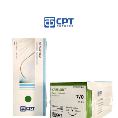 Chỉ phẫu thuật không tiêu CPT Carelon Nylon số 7/0 - M05E13