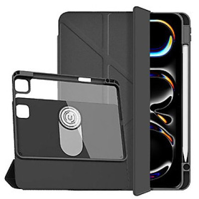 Bao Da cho iPad Pro 11 Inch M4 2024 Cao Cấp Xoay 360 WIWU Rotative Magnetic Case Tháo Rời Kèm Khe Bút Chống Sốc - Hàng chính hãng