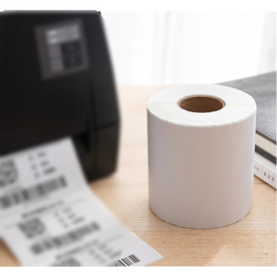 Giấy in nhiệt decal A7 75x100 mm in đơn TMĐT, tem, mã vạch, phiếu gửi hàng, decal, dán,cho máy in tem nhiệt Khổ K80 - Hàng chính hãng