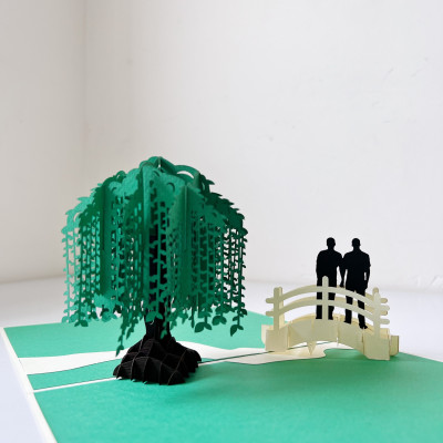 Thiệp 3D Pop Up Cặp Đôi LGBT – Thiệp Tình Yêu, Kỷ Niệm, Valentine Độc Đáo, L14