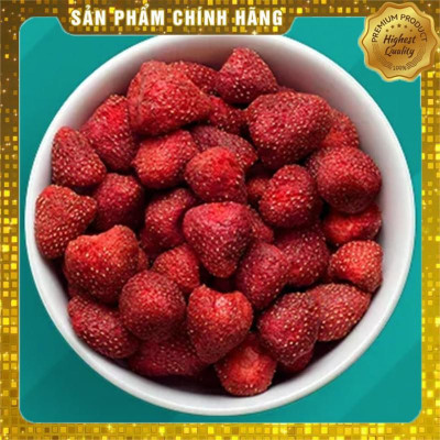 Dâu Tây Sấy - Ăn vặt văn phòng, Ăn KETO - Nhập khẩu Úc DJ&A 25g - Freeze Dried Strawberries Australia