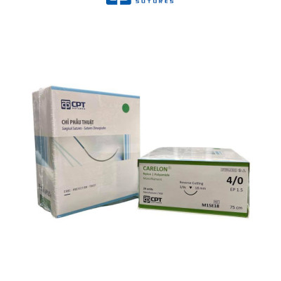 Chỉ phẫu thuật không tiêu CPT Carelon Nylon số 4/0 - M15E18