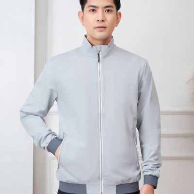 Áo khoác golf nam 2 lớp Aligro màu ghi AK2G.3