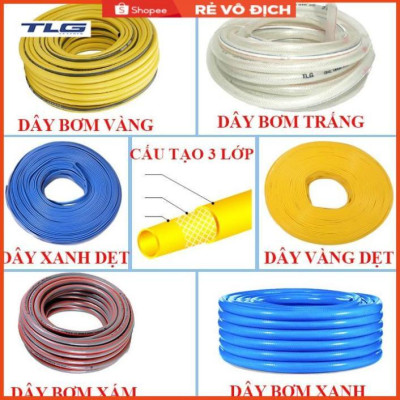 Bộ dây vòi xịt nước rửa xe, tưới cây,tăng áp 3 lần cút nhựa nối nhựa vàng loại 7-10m 206817