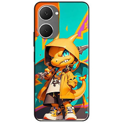 Ốp lưng cho Vivo Y03 - Y03T - Y18 - Y18S - Y18T - Y27 5G - Y28 4G - Y36 - Rồng Vàng Mắt Xanh - Hàng Chính Hãng