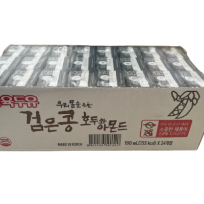 Thùng 24 Hộp Sữa Đậu Đen, Óc Chó, Hạnh Nhân Sahmyook Foods (190ml / Hộp)