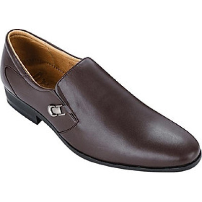 Giày tây nam da bò đế cao su mũi nhọn SKT119 phiên bản nâu