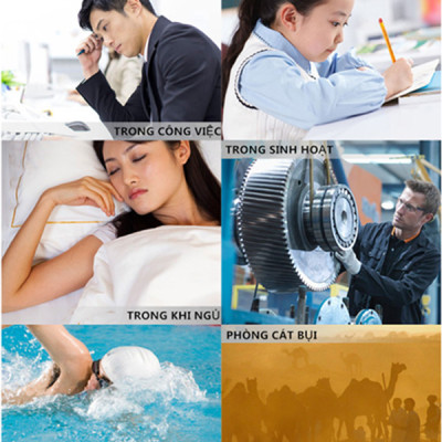 Nút tai chống ồn 3M Ultrafit 340-4004, giảm ồn khi ngủ, khi làm việc