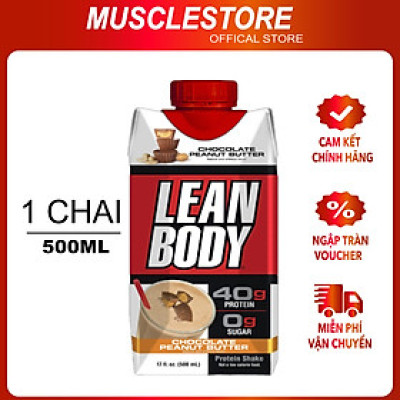 Lean Body RTD - Labrada (500ml/Chai) Lean Body dạng nước, nguồn dinh dưỡng giàu protein tiện lợi thơm ngon