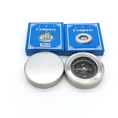 La bàn mini vỏ bằng thép không gỉ 