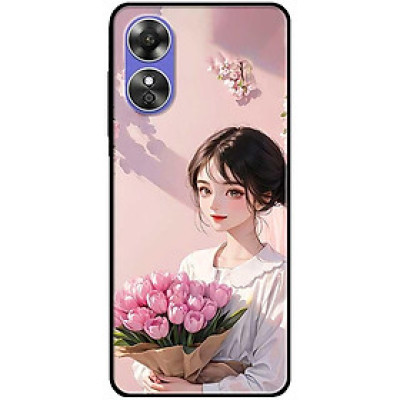 Ốp lưng cho Oppo A15 - A15s - Oppo A35 4G - A17 - A17K - Oppo A57 - A95 5G - Thiếu Nữ Áo Trắng - Hàng Chính Hãng