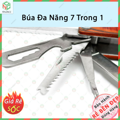 (An Tâm) Búa Cứu Hộ Đa Năng 7 Trong 1 KhoNCC Hàng Chính Hãng - Với Nhiều Tiện Ích Khác - Có Đầu Nhọn Đập Kính Xe Hơi Khi Thủy Kích, Cháy Nổ - KDHS-BUADN-580
