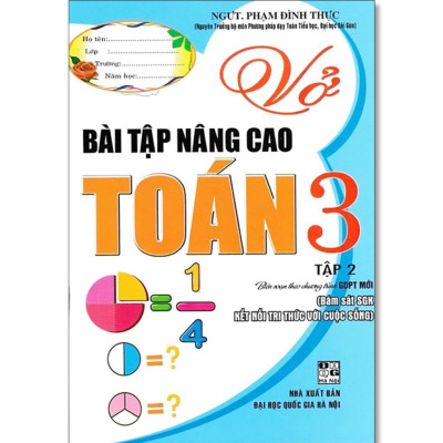 Sách - Vở Bài Tập Nâng Cao Toán Lớp 3 - Bám Sát SGK Kết Nối Tri Thức Với Cuộc Sống - Phạm Đình Thực - Hồng Ân