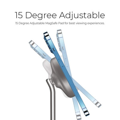 Đế Sạc Không Dây Mazer 3-in-1 Dành Cho Điện Thoại Thiết Kế Nhỏ Gọn Sang Trọng Đèn Báo Thông Minh Công Suất Sạc An Toàn Hàng Chính Hãng