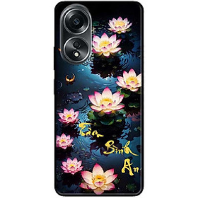 Ốp lưng cho Oppo A74 - A95 4G - A60 4G - A36 - A76 - A96 4G - Tâm Sen Hồng An - Hàng Chính Hãng