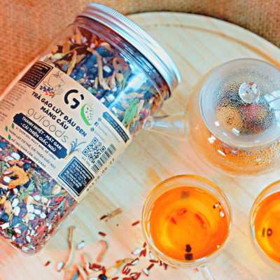 Trà gạo lứt đậu đen thanh nhiệt GUfoods - Tự nhiên, Healthy, Thanh lọc cơ thể, Mát gan, Cải thiện giấc ngủ, Đa dạng hương vị