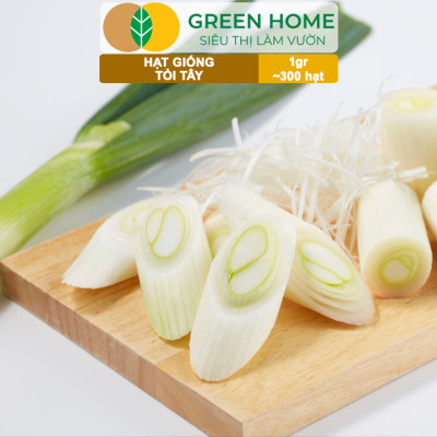 Hạt Giống Tỏi Tây GreenHome, Gói 1g~300 hạt, Giống Hành Baro, Dễ Trồng Quanh Năm, Kháng Bệnh Tốt G18