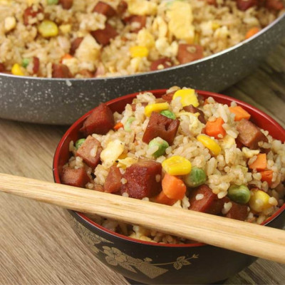 COMBO 1 Hộp Thịt Heo Hộp 40% Giảm Mặn Tulip 340g + 1 Hộp Bắp Hạt Đóng Hộp Taste-T 420g