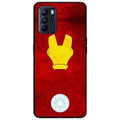 Ốp lưng dành cho Oppo Reno 6 - Reno 6 Z mẫu Người Sắt Đỏ Vàng