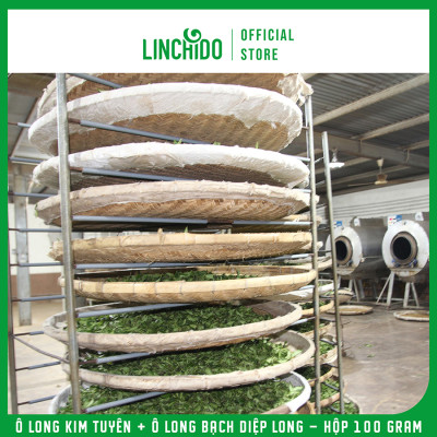 Combo 2 Hộp Trà Ô Long Kim Tuyên Và Ô Long Bạch Diệp Long - Hộp 100Gram