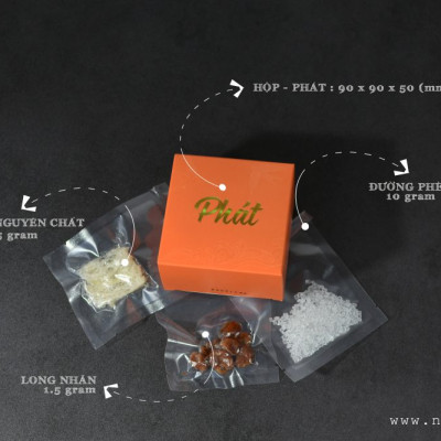 Yến sào Nàng Yến | Set quà cao cấp Hy Vọng - An (Gồm tổ yến và nguyên liệu chọn lọc đi kèm) | Quà tặng chăm sóc sức khóe Sang trọng và tiện lợi