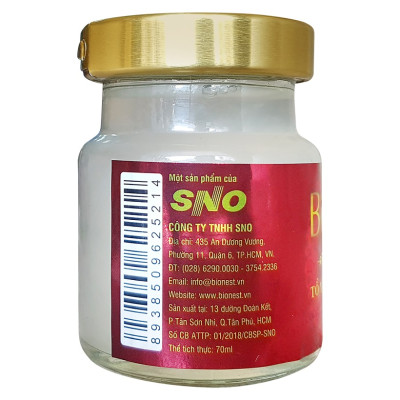 Hộp Yến sào Bionest Gold cao cấp - hộp tiết kiệm 6 lọ