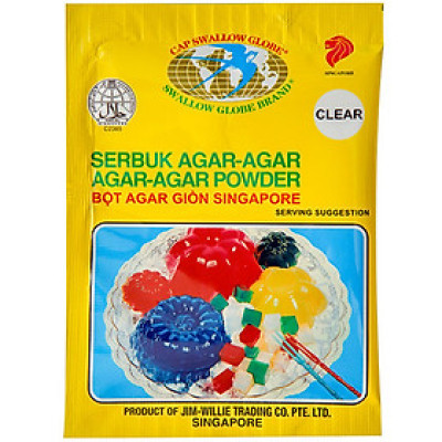 BỘT THẠCH RAU CÂU GIÒN AGAR SINGAPORE - AGAR-AGAR POWDER - JIM WILLIE