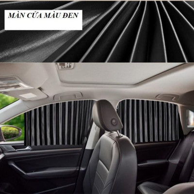 Combo 4 tấm Rèm che nắng vải nam châm, tấm che nắng ô tô, bạt che nắng