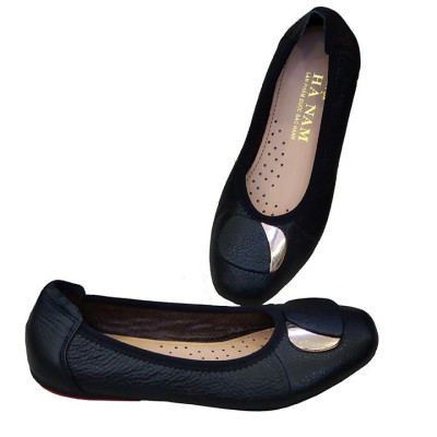 Giày Nữ Búp Bê Đế Bệt Da Bò Thật TiTi ĐÔ Cao Cấp GBBN2041d