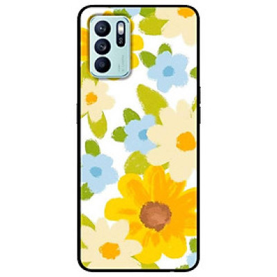 Ốp lưng dành cho Oppo Reno 6 - Oppo Reno 6Z - Hoa Vàng Xanh