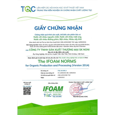 Combo 10 chai Nước cốt trái nhàu SK Noni Juice Premium 375ml