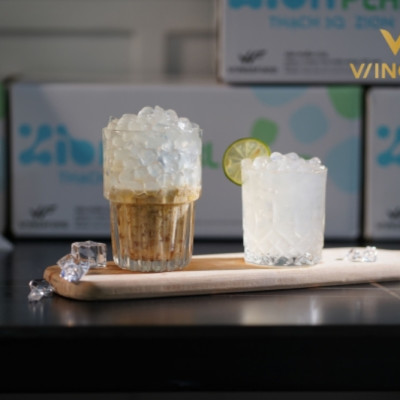 Trân châu trắng 3Q / Thạch ngọc trai 3Q Wings Đài Loan - 2kg (ngon, dai giòn sần sật) 